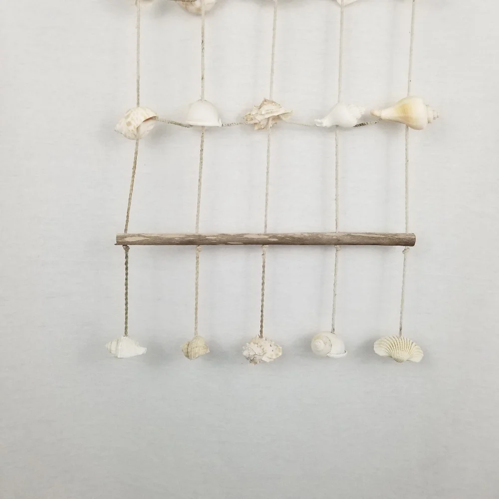 Neutral Shell and Driftwood Hanging Wall Decor